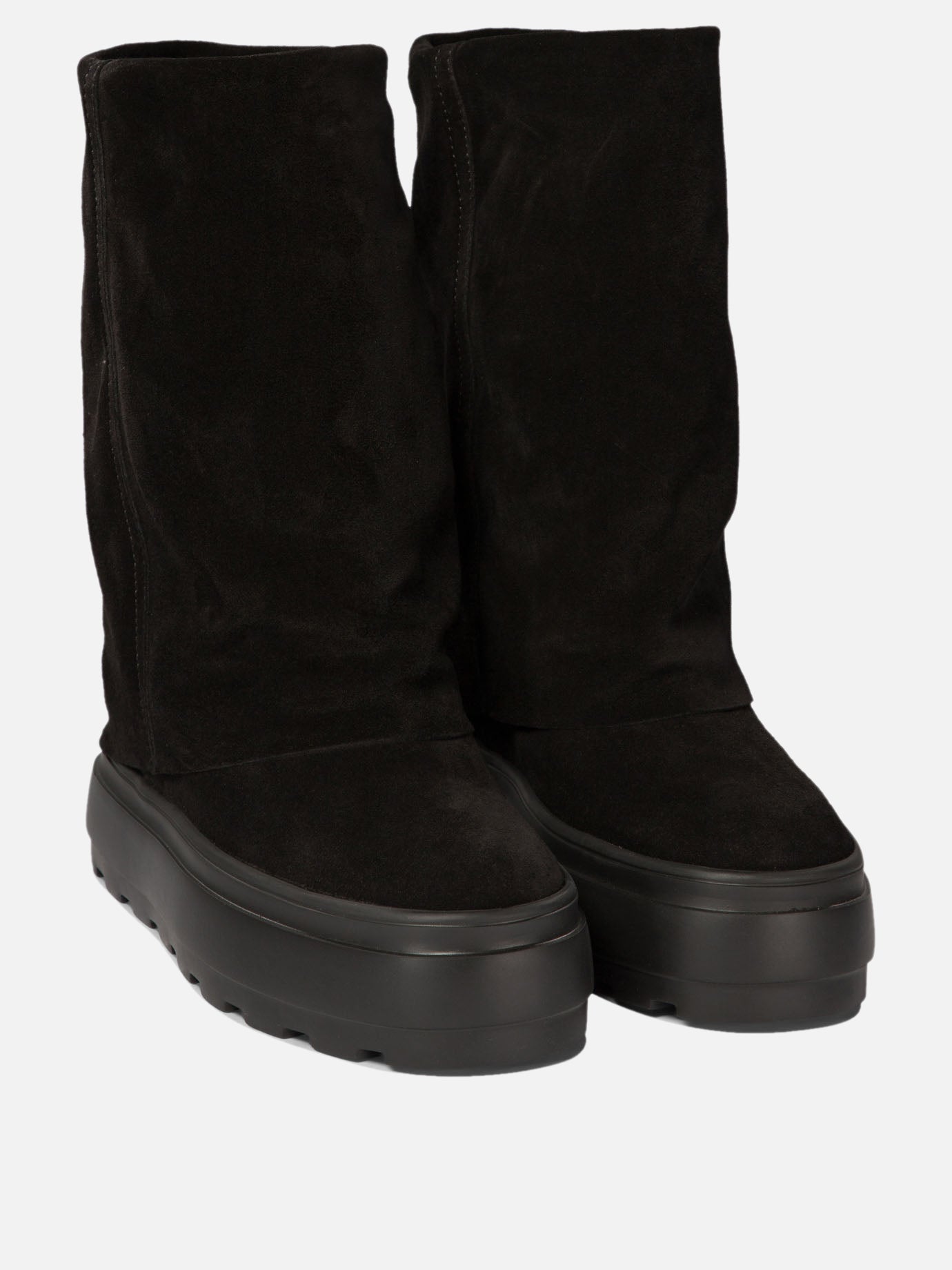 Stivaletti pull-on 100% suede - 100% rubber  Nero - Casadei Donna | PDP | VIETTI Online Store | thumbnail_2