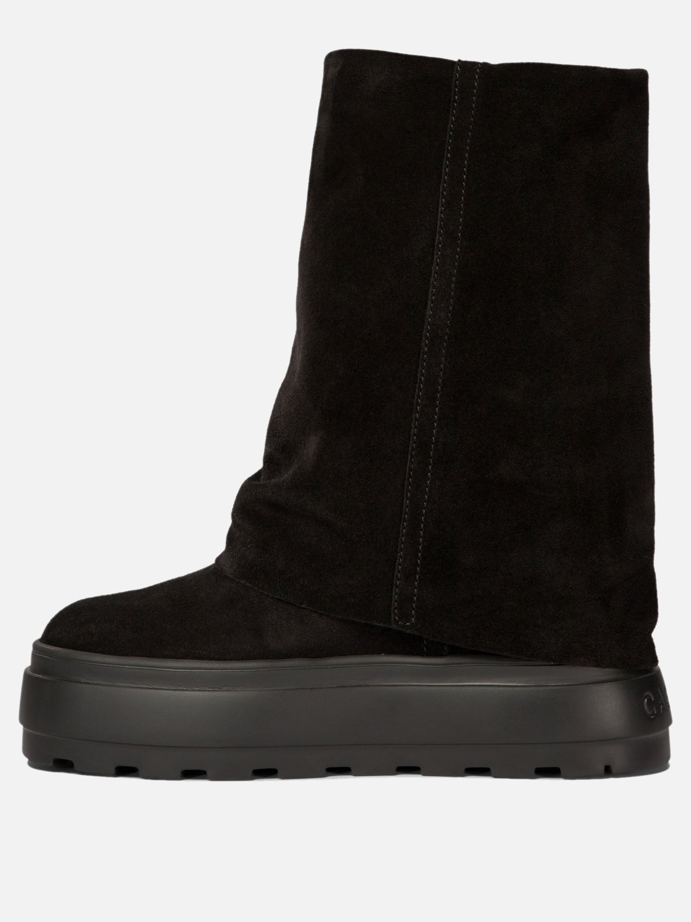 Stivaletti pull-on 100% suede - 100% rubber  Nero - Casadei Donna | PDP | VIETTI Online Store | thumbnail_3