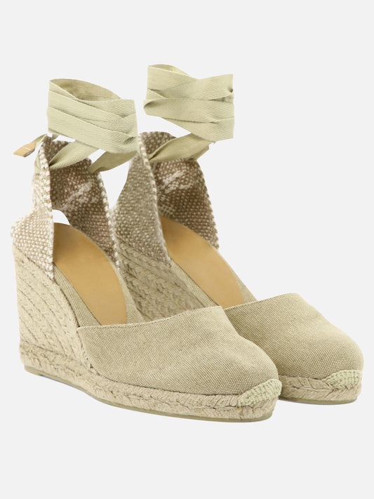 Espadrilles alte 100% cotton - 100% rubber  Beige - Castañer Donna | PDP | VIETTI Online Store | 2
