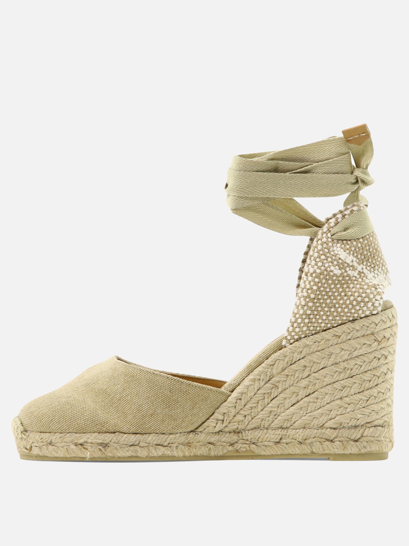 Espadrilles alte 100% cotton - 100% rubber  Beige - Castañer Donna | PDP | VIETTI Online Store | Zoom-Modal_3
