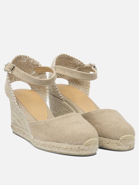 Heeled espadrilles 100% cotton - 100% rubber  Beige - Castañer Women | PLP | VIETTI Online Store | 2

