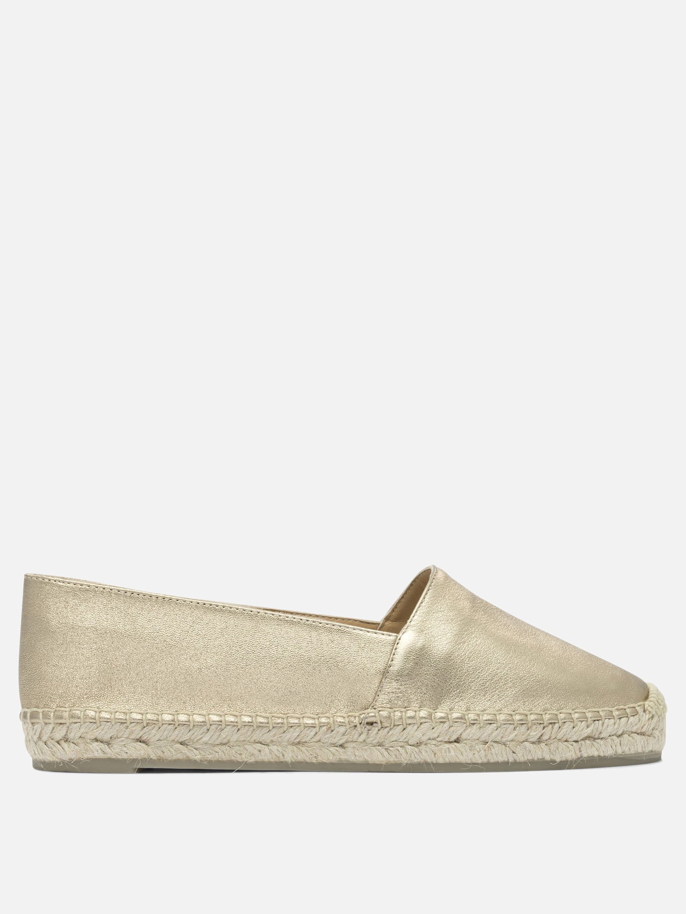 Flat espadrilles 100% leather - 100% rubber  Gold - Castañer Women | PDP | VIETTI Online Store | Zoom-Modal
