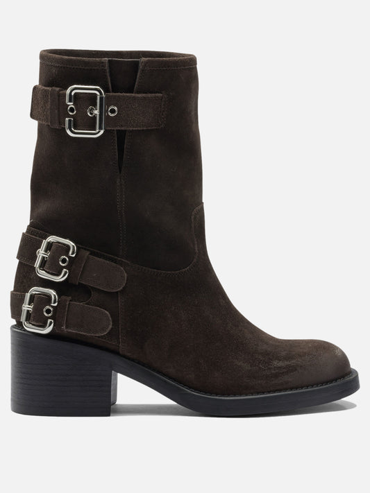 Pull-on boots 100% leather - 100% leather  Brown - Chloé Women | PDP | VIETTI Online Store 
