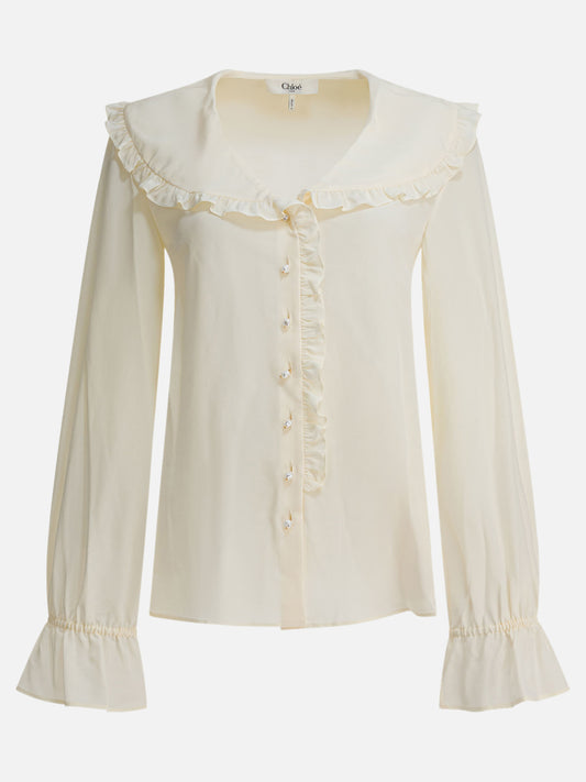Bluse Solid colour  Giallo - Chloé Donna | PDP | VIETTI Online Store 
