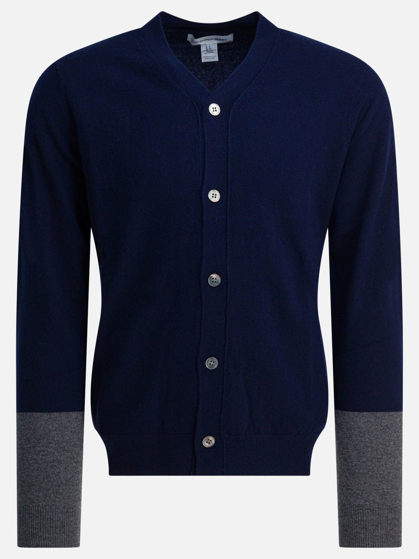 Cardigan Solid colour  Blu - Comme Des Garçons Forever Uomo | PDP | VIETTI Online Store | thumbnail