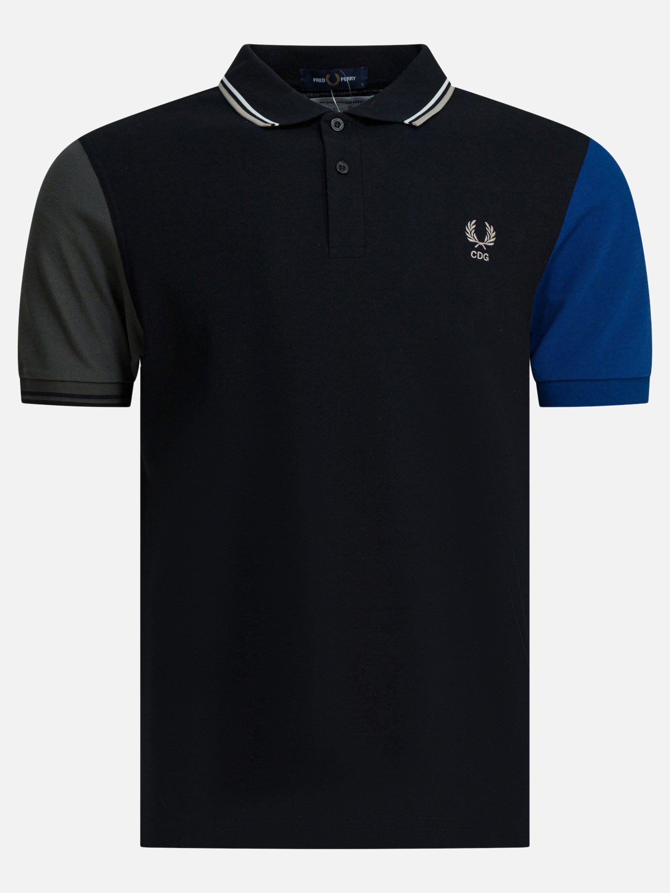 Polo shirts with buttons Logo  Black - Comme Des Garçons Shirt Men | PDP | VIETTI Online Store | thumbnail