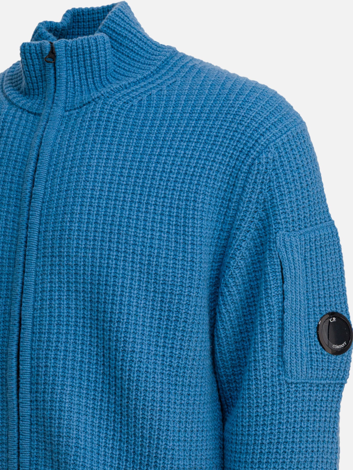 Maglioni con zip Logo  Blu - C.P. Company Uomo | PDP | VIETTI Online Store | Zoom-Modal_4
