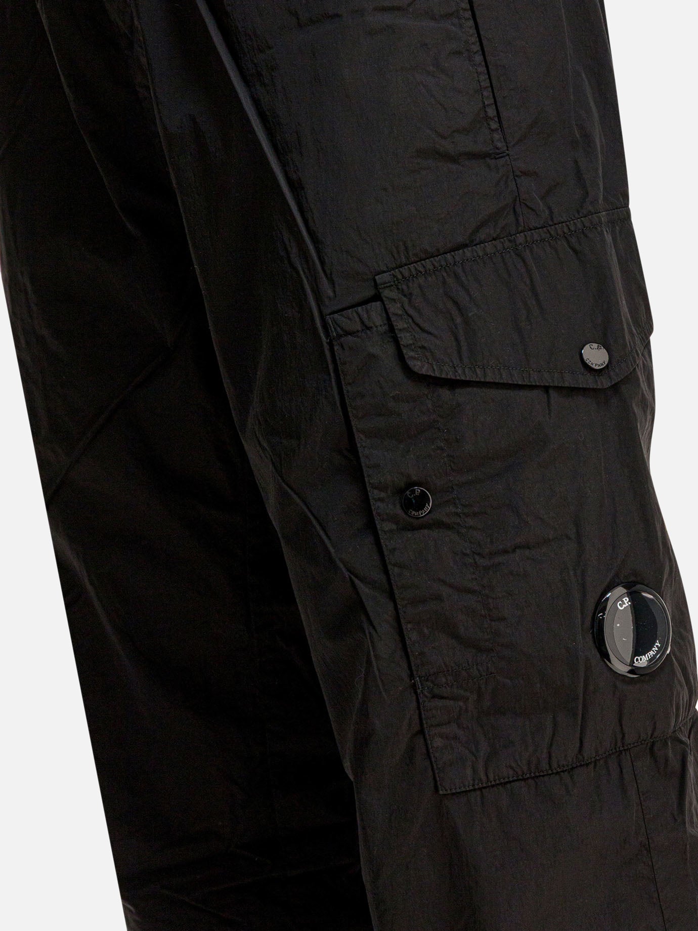 Pantaloni cargo & parachute Solid colour  Nero - C.P. Company Uomo | PDP | VIETTI Online Store | Zoom-Modal_4
