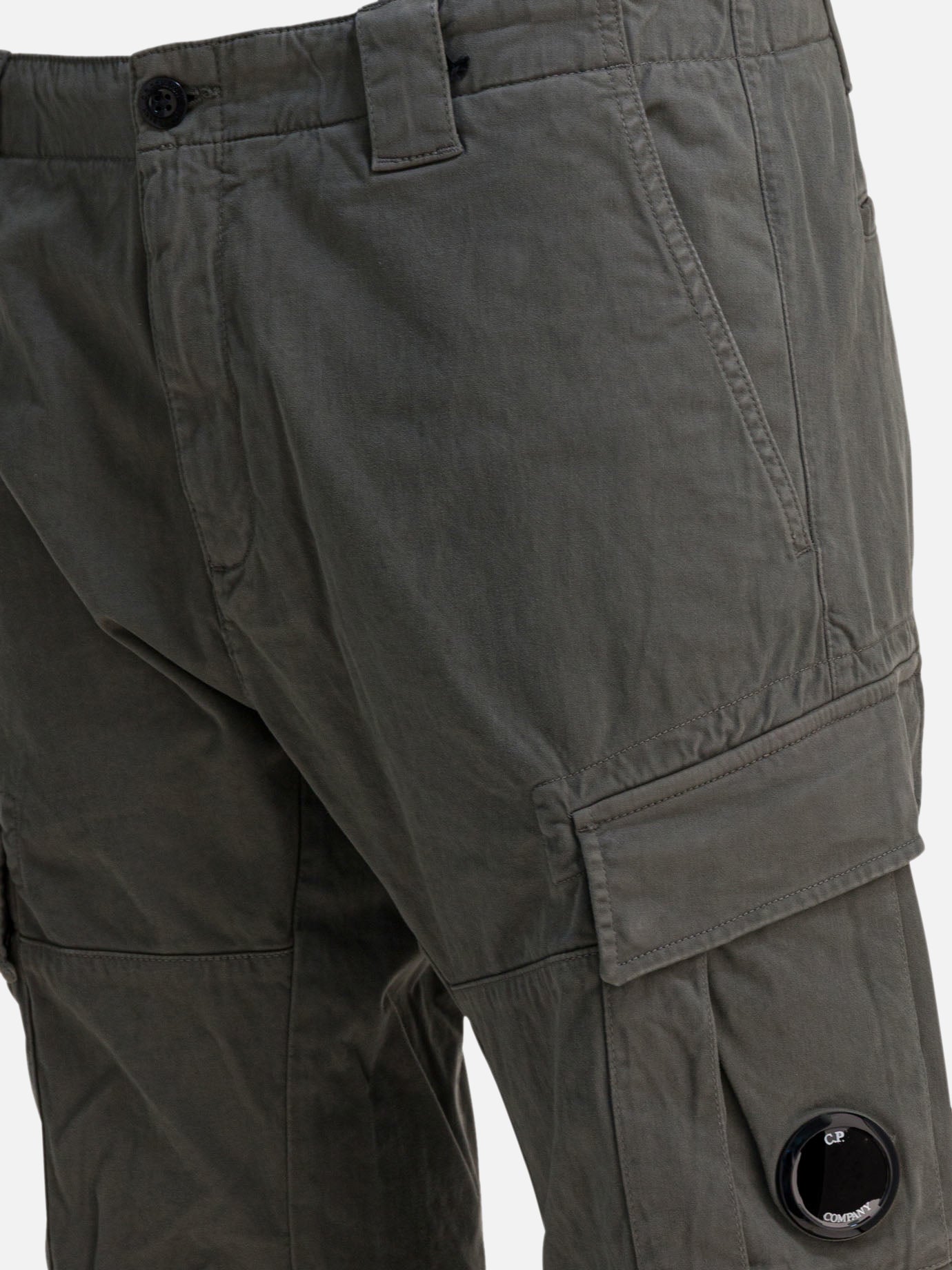 Pantaloni cargo & parachute Solid colour  Grigio - C.P. Company Uomo | PDP | VIETTI Online Store | thumbnail_4