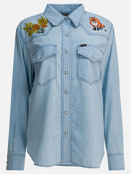 Casual shirts Solid colour  Light blue - Filson Women | PDP | VIETTI Online Store 
