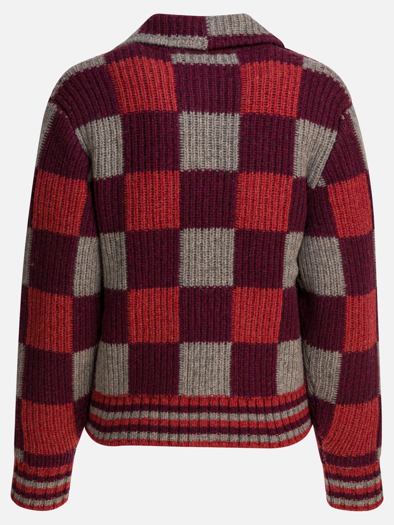 Cardigans Check  Bordeaux - Filson Women | PDP | VIETTI Online Store | Zoom-Modal_2
