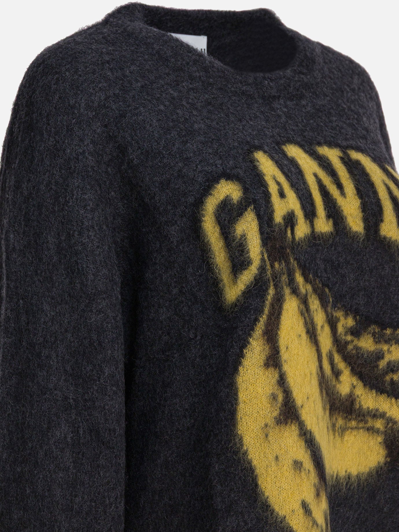 Maglioni girocollo Logo  Nero - Ganni Donna | PDP | VIETTI Online Store | thumbnail_4