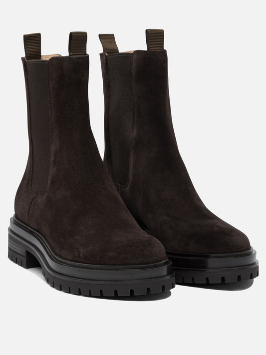 Chelsea boots 100% leather - 100% rubber  Brown - Gianvito Rossi Women | PLP | VIETTI Online Store | 2
