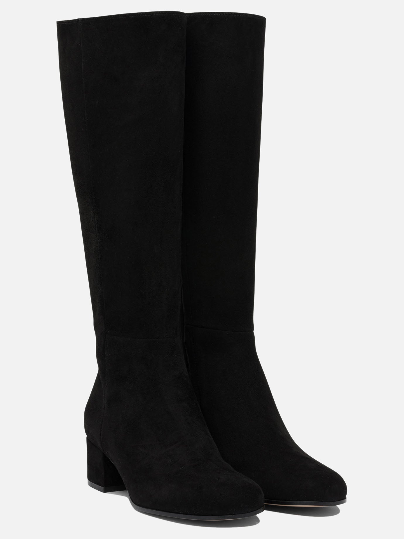 Knee-high 100% suede - 100% leather  Black - Gianvito Rossi Women | PDP | VIETTI Online Store | thumbnail_2