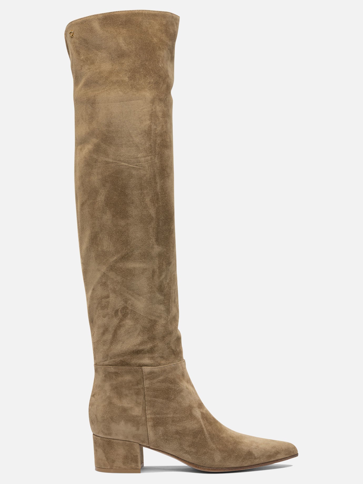 Sopra al ginocchio 100% suede - 100% leather  Beige - Gianvito Rossi Donna | PDP | VIETTI Online Store | thumbnail
