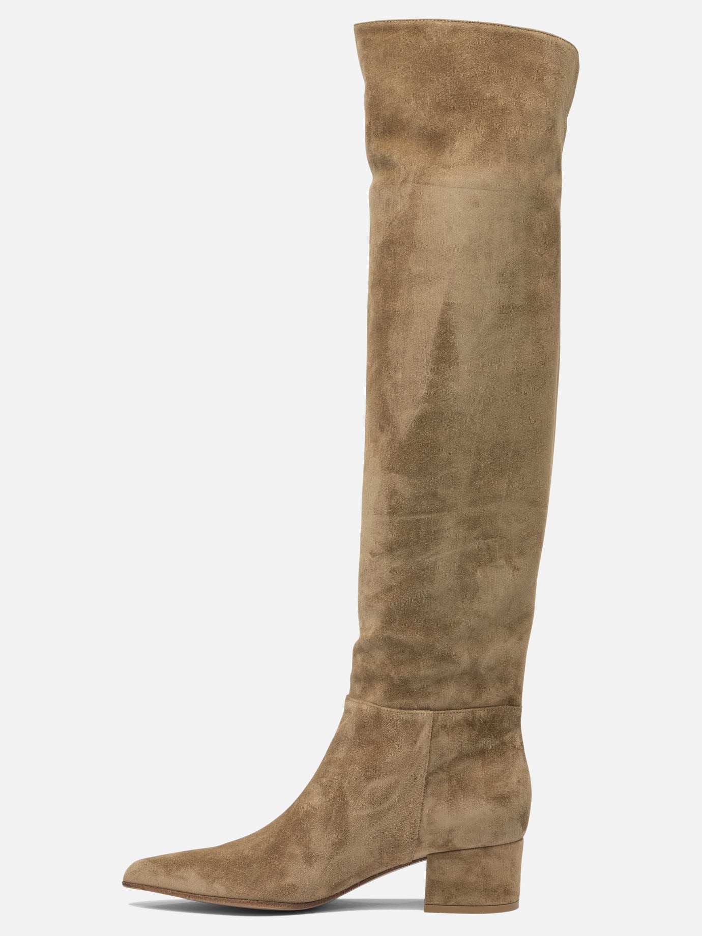 Sopra al ginocchio 100% suede - 100% leather  Beige - Gianvito Rossi Donna | PDP | VIETTI Online Store | thumbnail_3