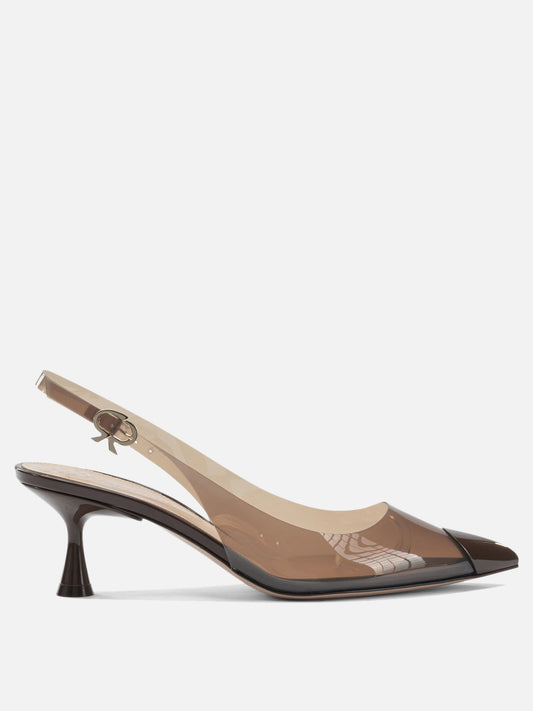 Slingback 100% poliurethane  Marrone - Gianvito Rossi Donna | PLP | VIETTI Online Store 
