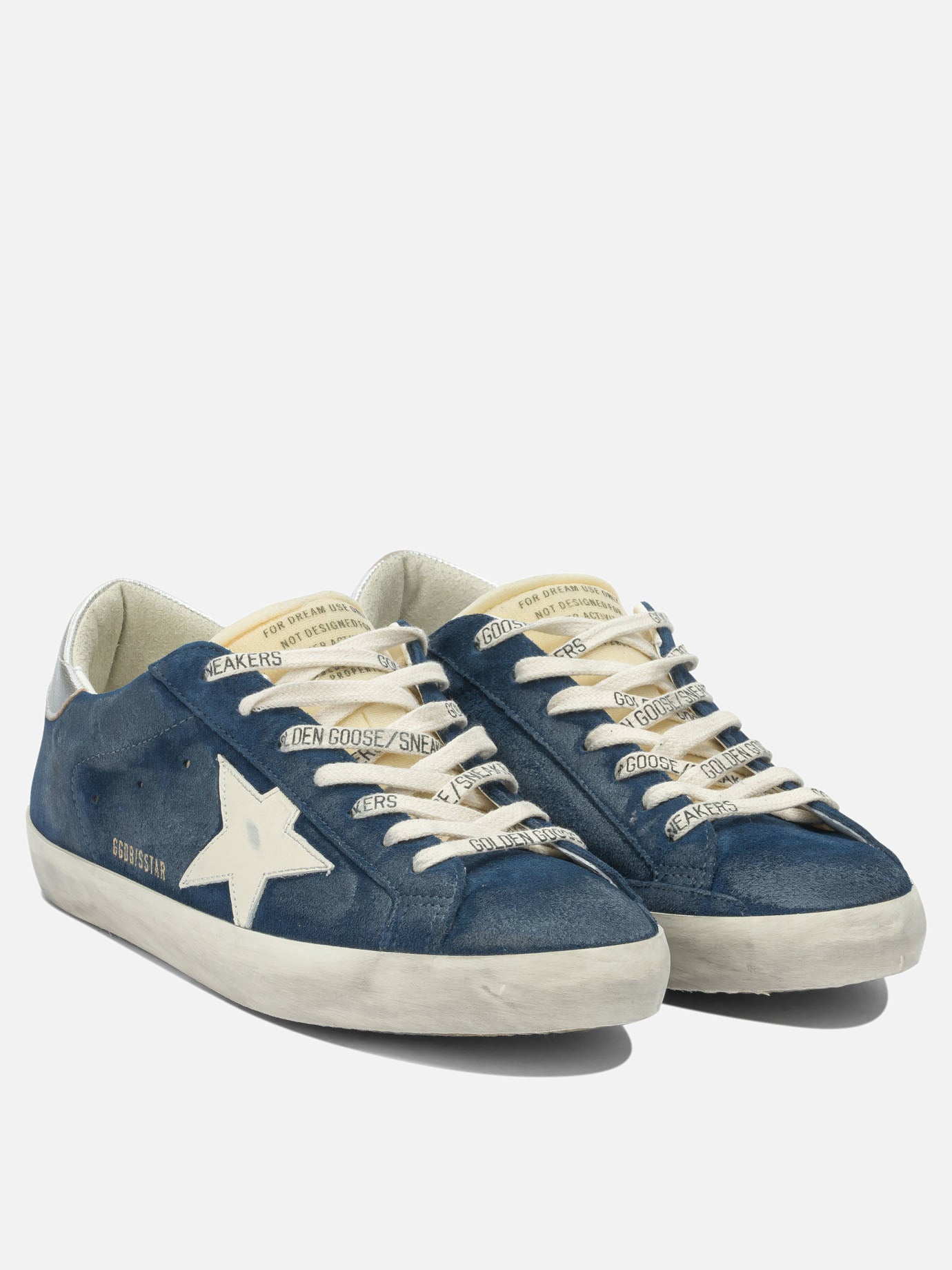 Low top sneakers 79% cow leather 17% polyurethane 4% goat leather - 100% rubber  Blue - Golden Goose Men | PDP | VIETTI Online Store | thumbnail_2