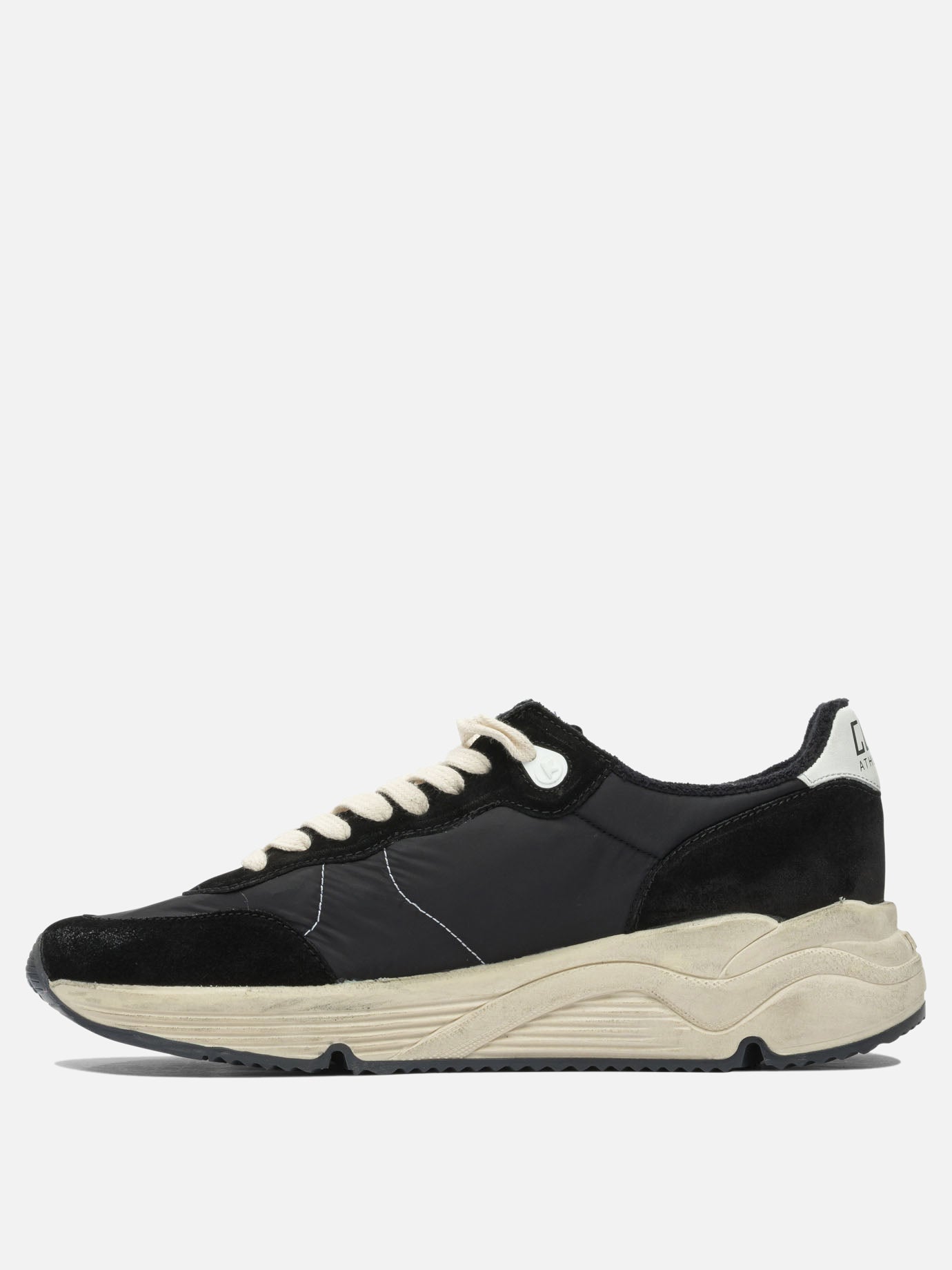 Sneaker basse 34% polyester 30% cow leather 19% polyamide 16% cotton 1% polyurethane - 100% rubber  Nero - Golden Goose Uomo | PDP | VIETTI Online Store | thumbnail_3