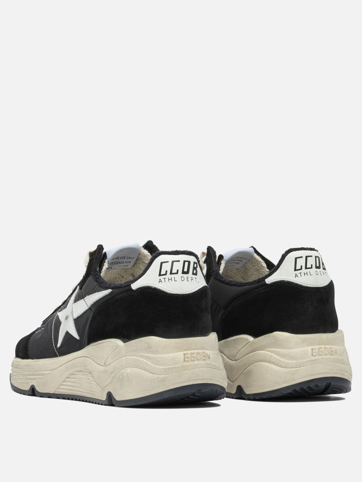Sneaker basse 34% polyester 30% cow leather 19% polyamide 16% cotton 1% polyurethane - 100% rubber  Nero - Golden Goose Uomo | PDP | VIETTI Online Store | thumbnail_4