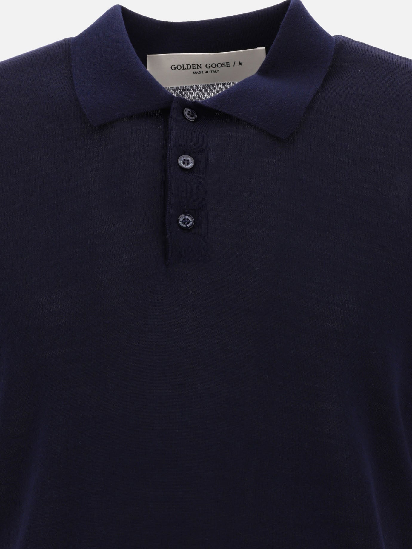Polo con bottoni Solid colour  Nero - Golden Goose Uomo | PDP | VIETTI Online Store | Zoom-Modal_3
