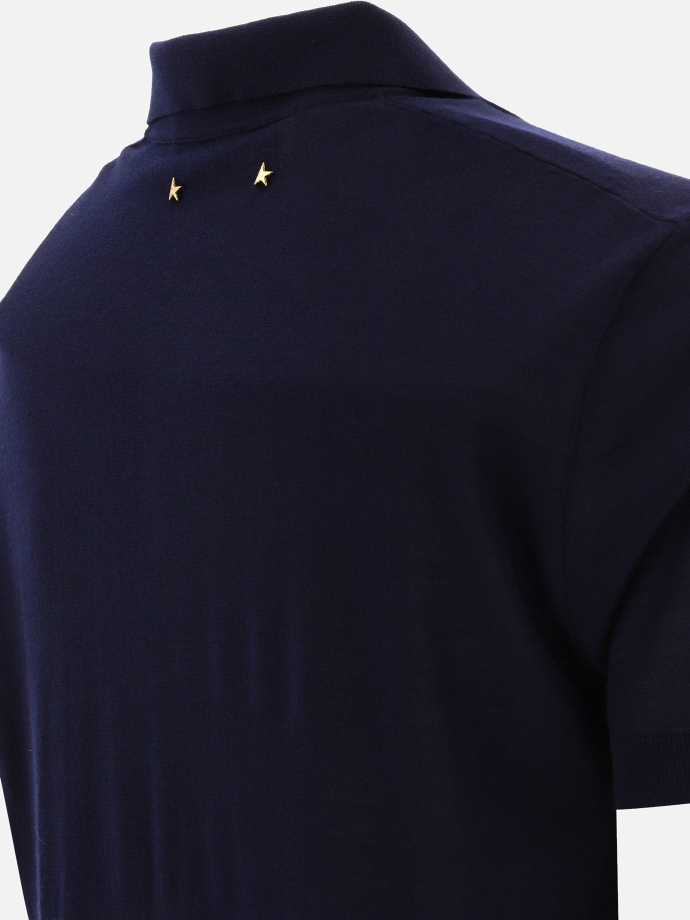 Polo con bottoni Solid colour  Nero - Golden Goose Uomo | PDP | VIETTI Online Store | thumbnail_4