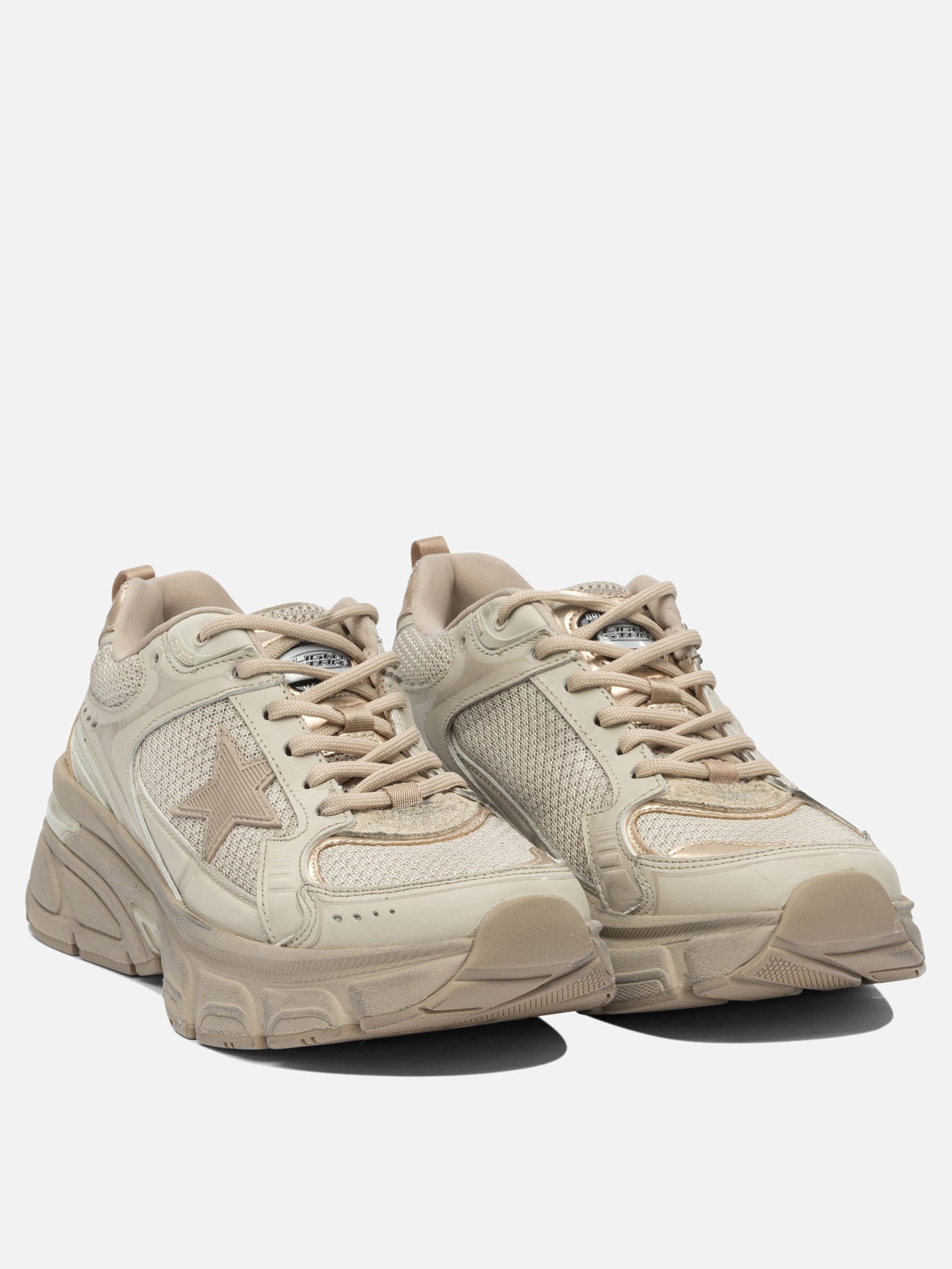 Sneaker basse 49% polyester 30% cow leather 12% polyurethane textile 9% ovine leather - 100% rubber  Grigio - Golden Goose Donna | PDP | VIETTI Online Store | thumbnail_2