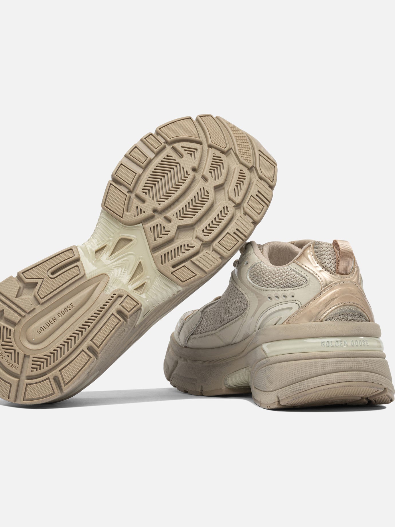 Sneaker basse 49% polyester 30% cow leather 12% polyurethane textile 9% ovine leather - 100% rubber  Grigio - Golden Goose Donna | PDP | VIETTI Online Store | thumbnail_5