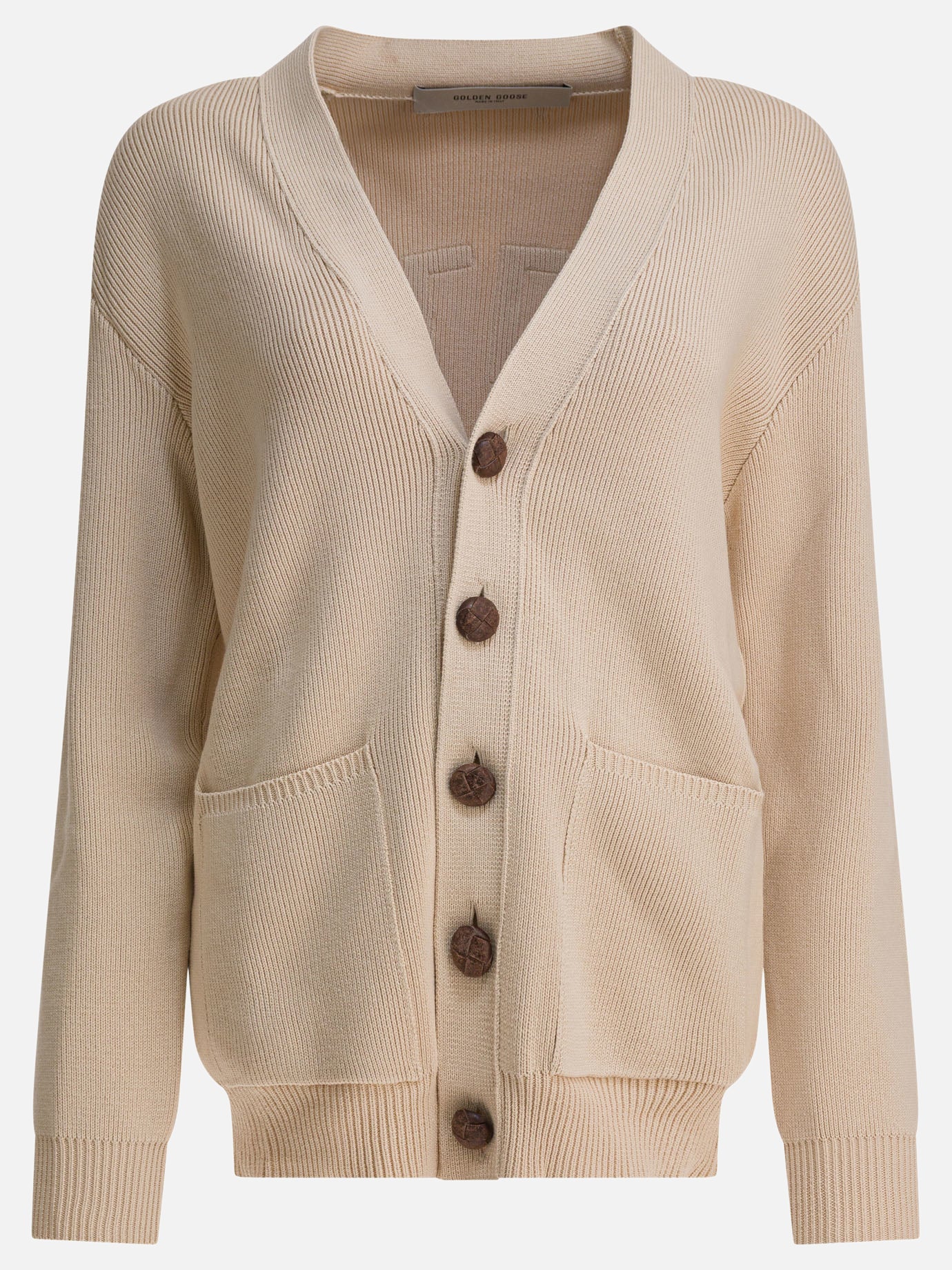 Cardigan Solid colour  Beige - Golden Goose Donna | PDP | VIETTI Online Store | thumbnail