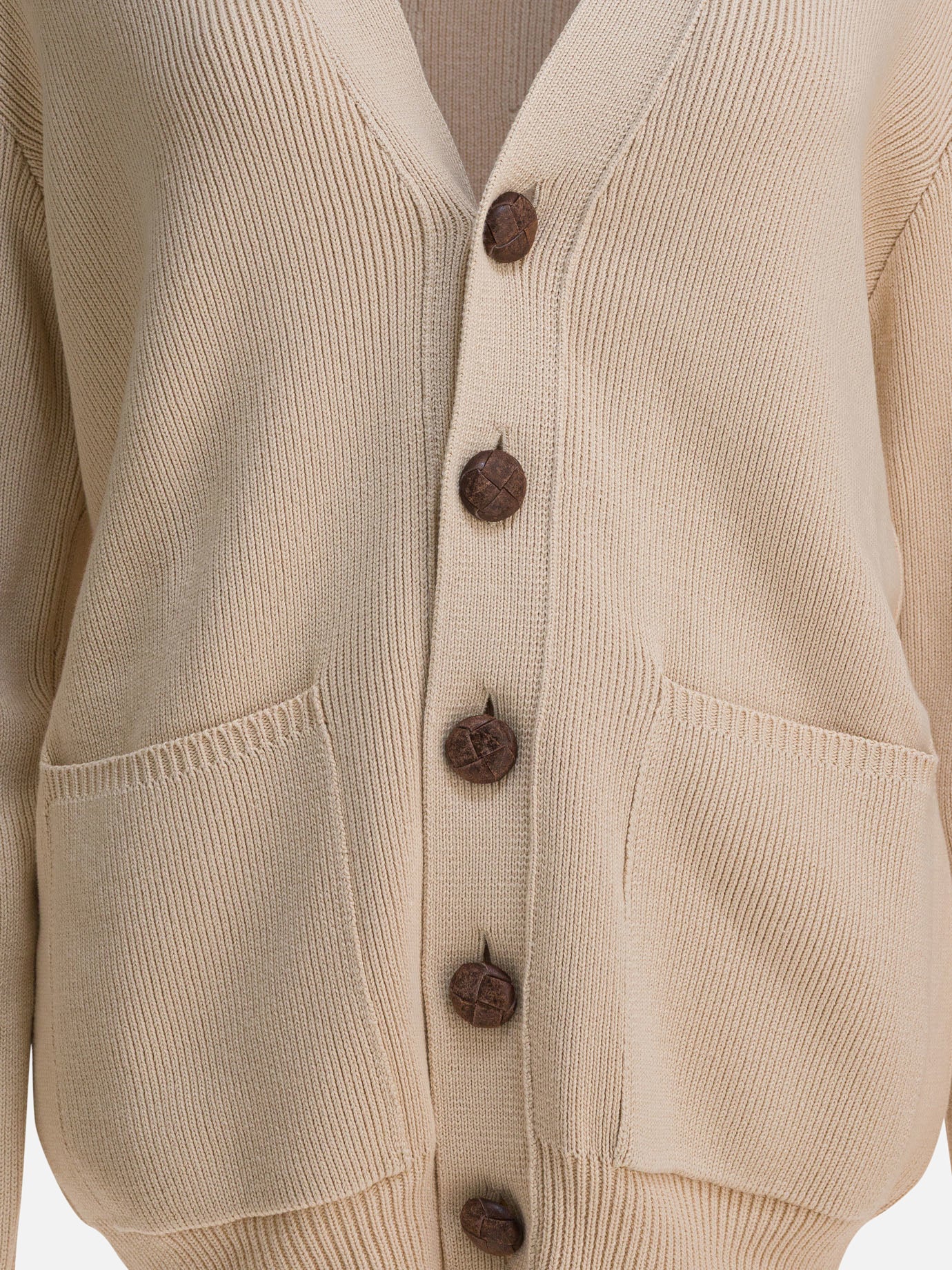 Cardigan Solid colour  Beige - Golden Goose Donna | PDP | VIETTI Online Store | thumbnail_3
