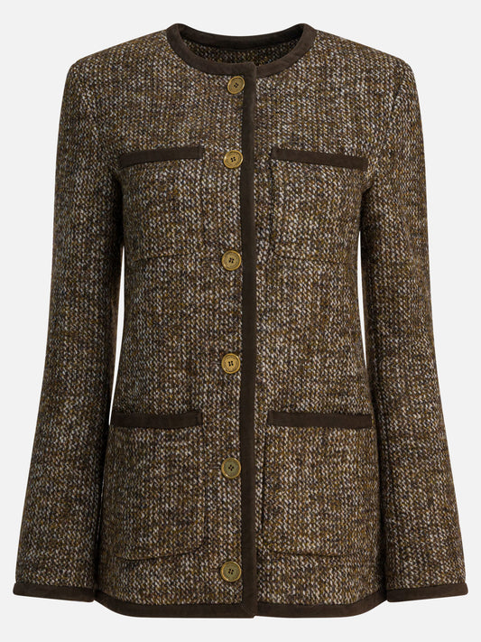 Blazer Tweed  Marrone - Golden Goose Donna | PLP | VIETTI Online Store 
