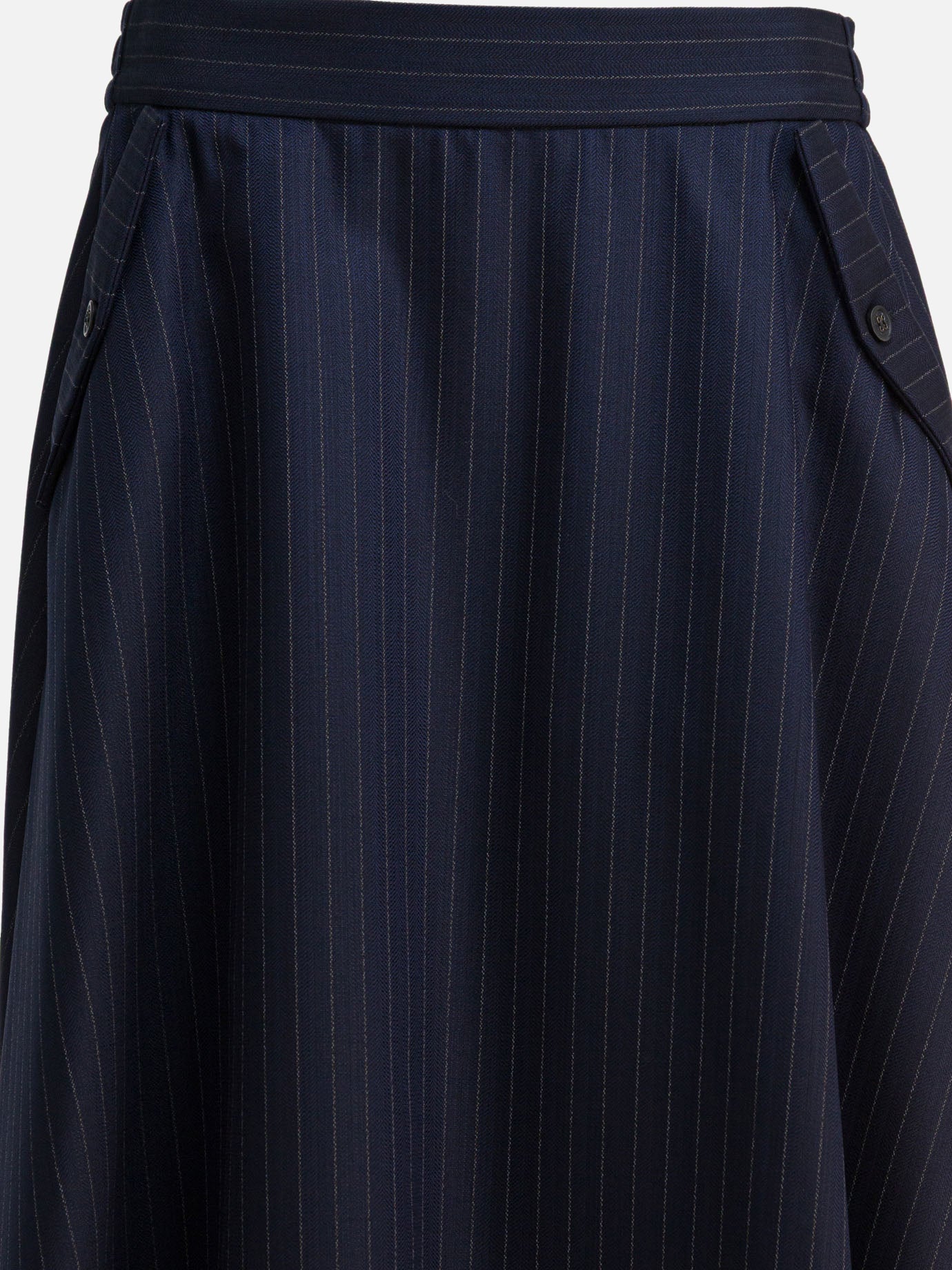 Gonne midi Pinstriped  Blu - Golden Goose Donna | PDP | VIETTI Online Store | Zoom-Modal_3
