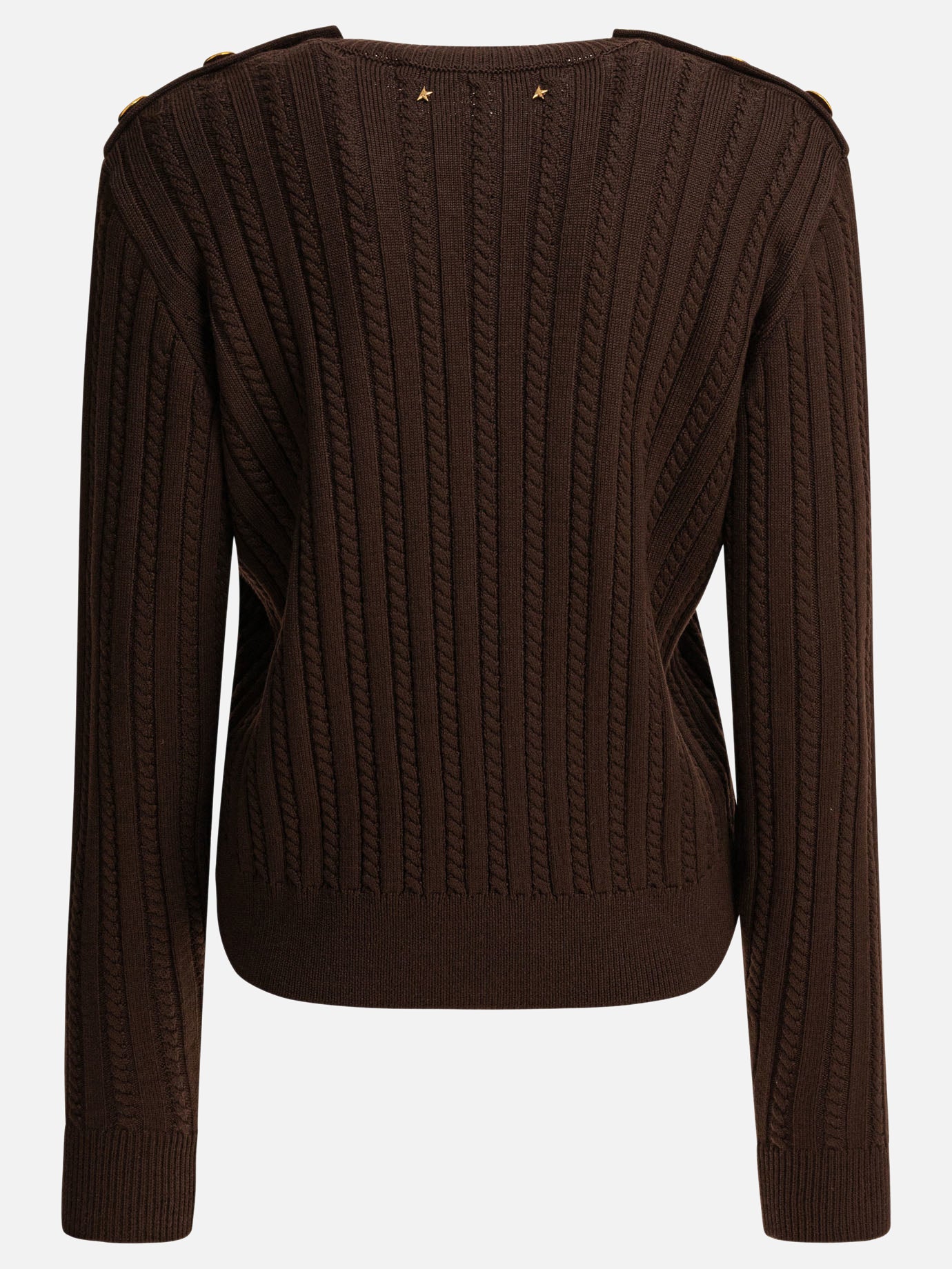 Maglioni girocollo Solid colour  Marrone - Golden Goose Donna | PDP | VIETTI Online Store | thumbnail_2