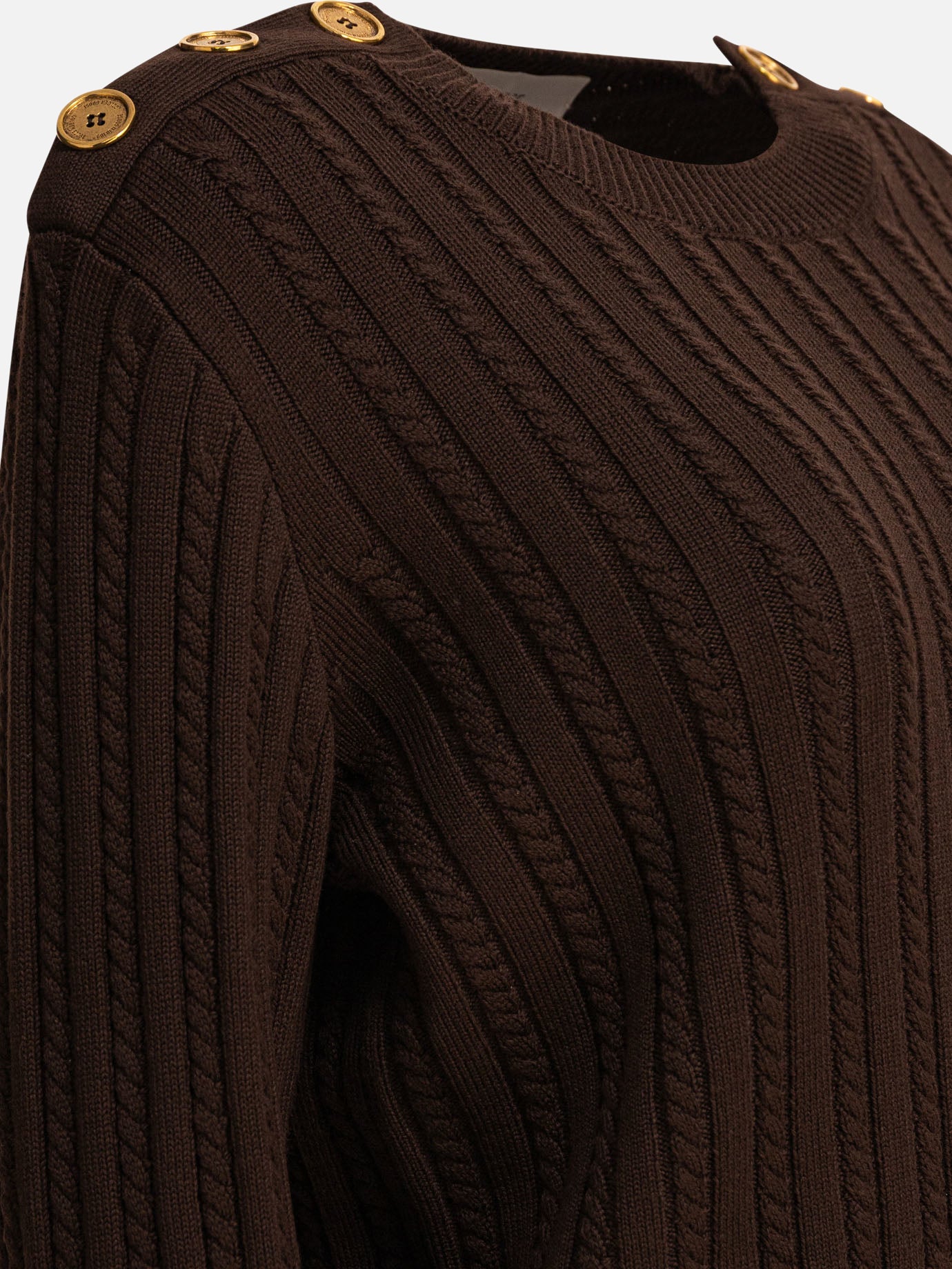 Maglioni girocollo Solid colour  Marrone - Golden Goose Donna | PDP | VIETTI Online Store | thumbnail_4