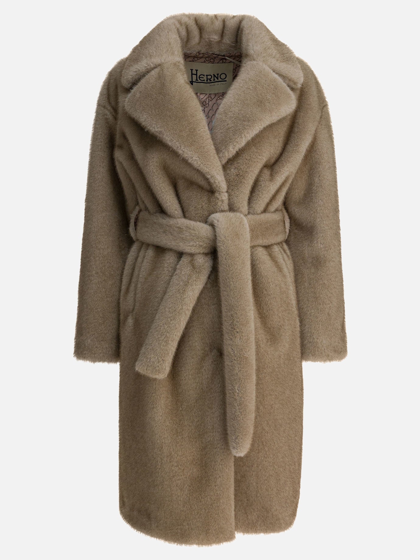 Long coats Solid colour  Beige - Herno Women | PDP | VIETTI Online Store | Zoom-Modal
