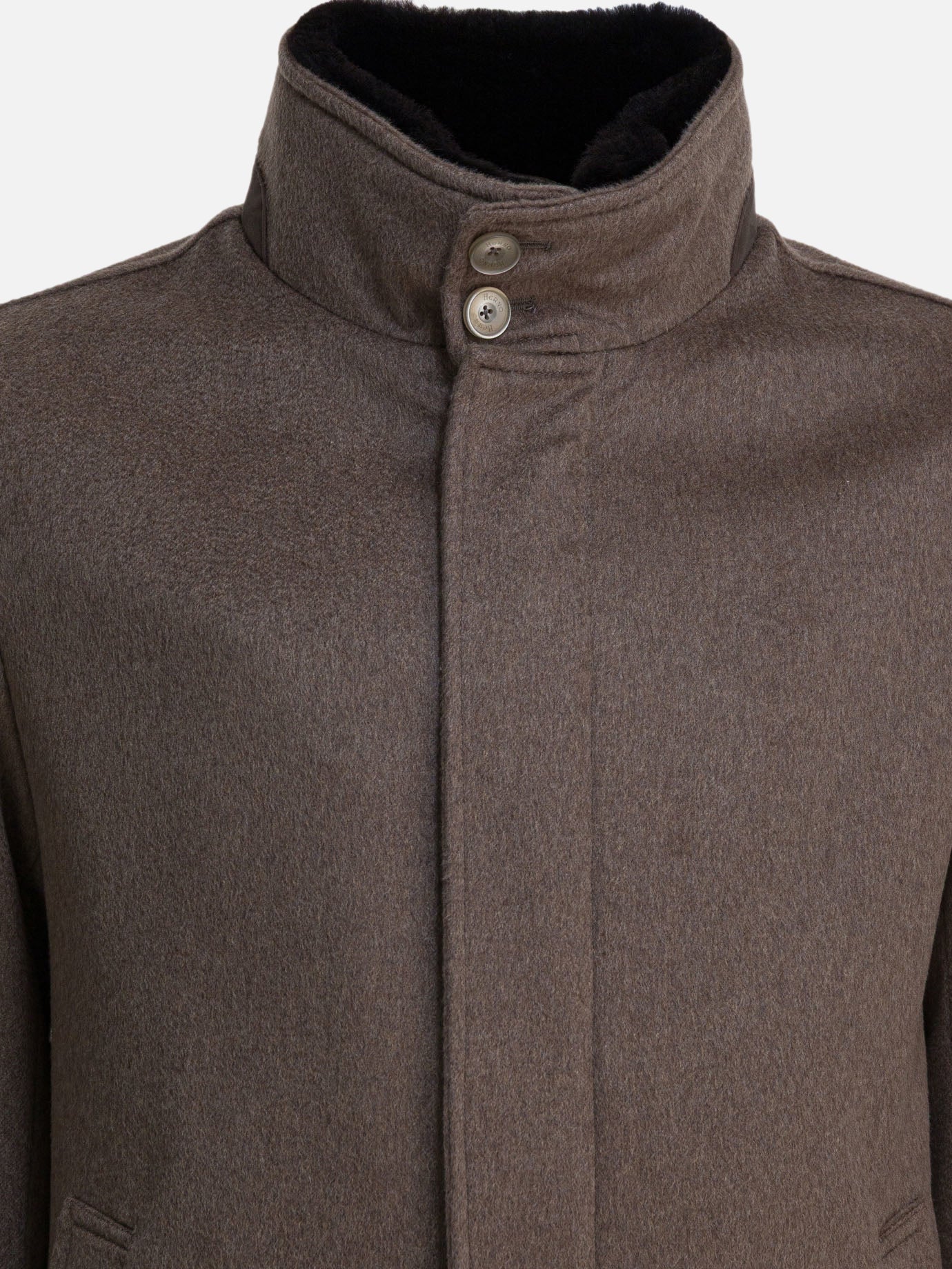 Cappotti lunghi Solid colour  Marrone - Herno Uomo | PDP | VIETTI Online Store | Zoom-Modal_3

