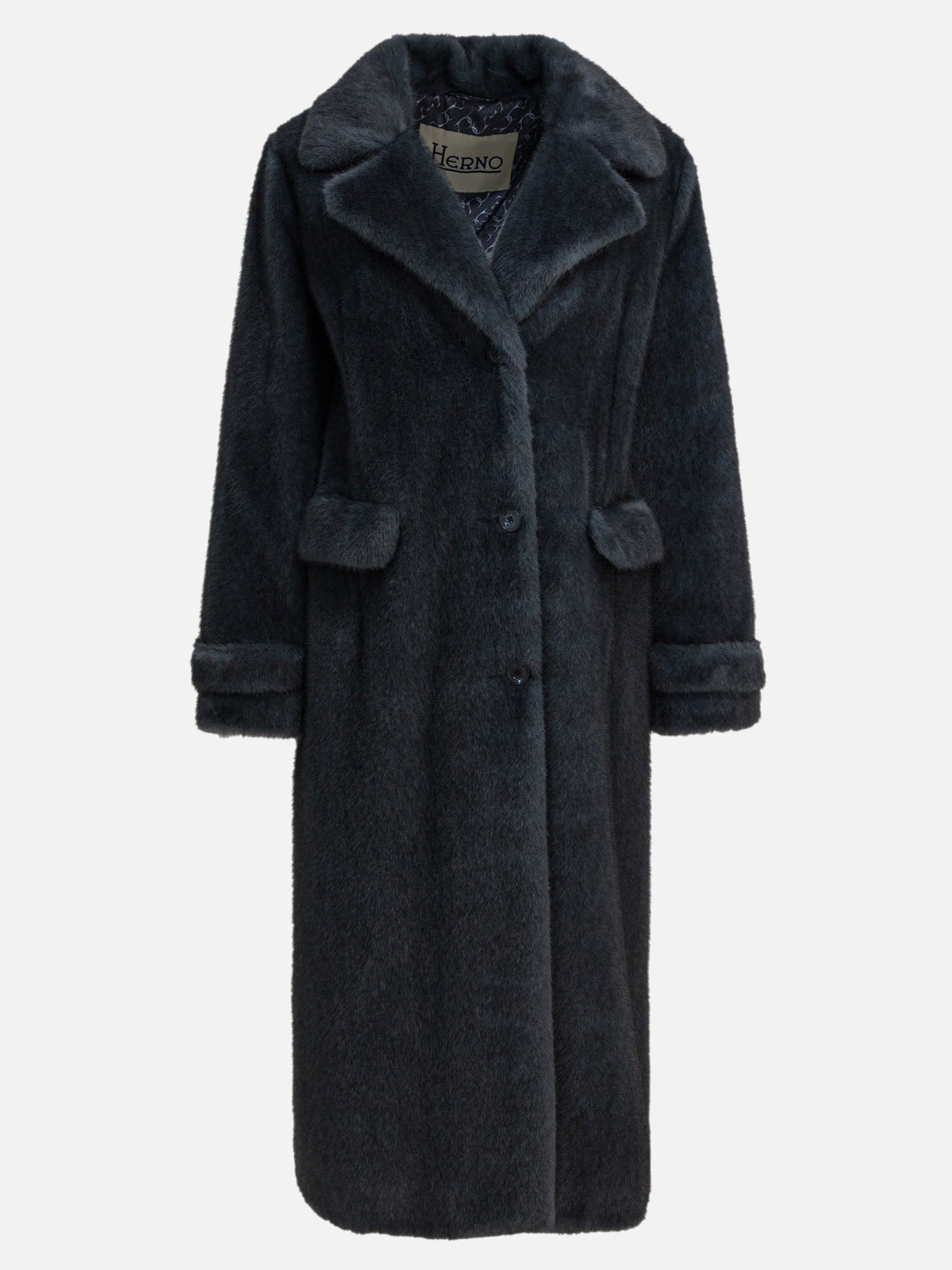 Long coats Solid colour  Grey - Herno Women | PDP | VIETTI Online Store | Zoom-Modal
