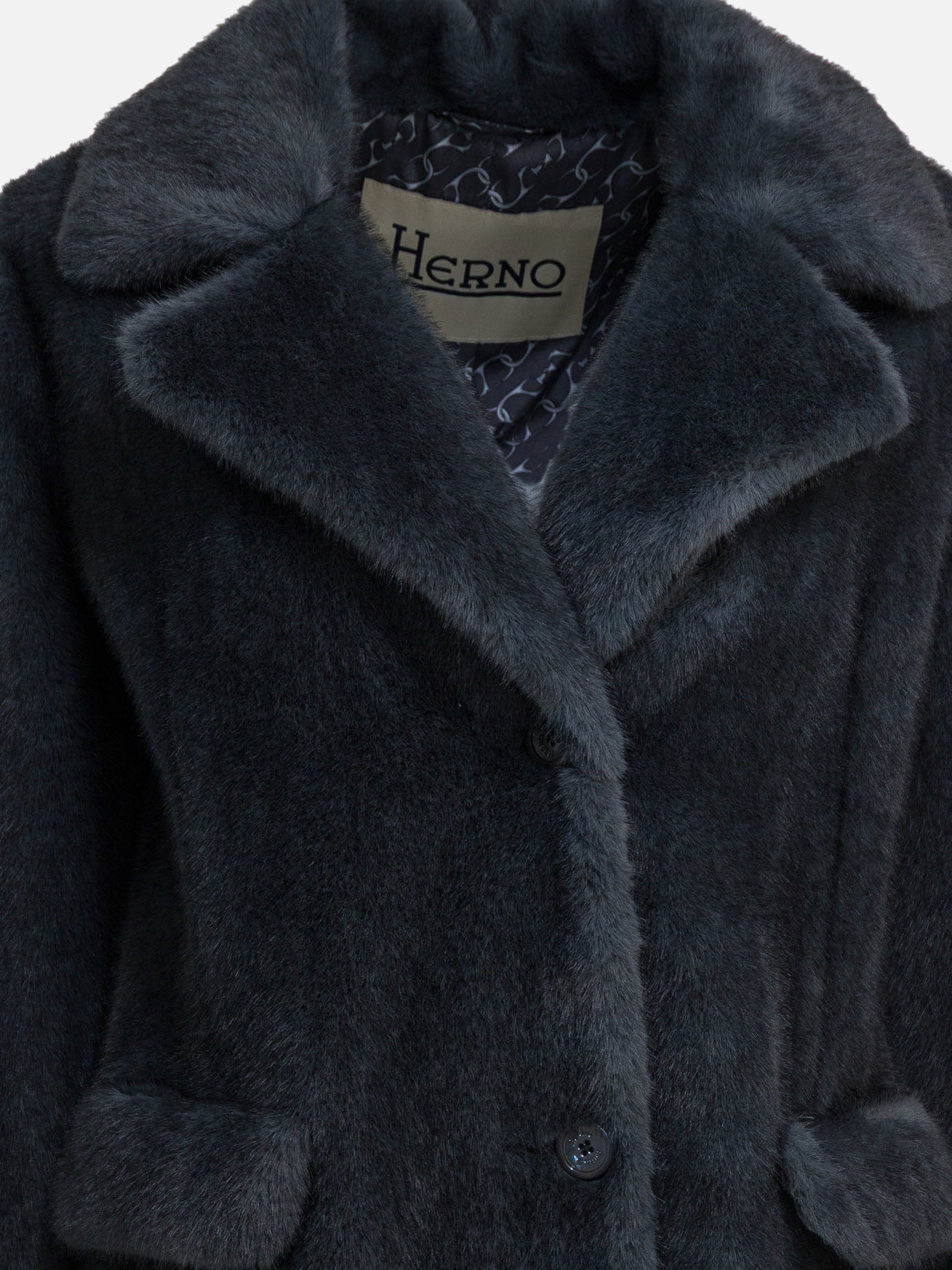 Long coats Solid colour  Grey - Herno Women | PDP | VIETTI Online Store | Zoom-Modal_3
