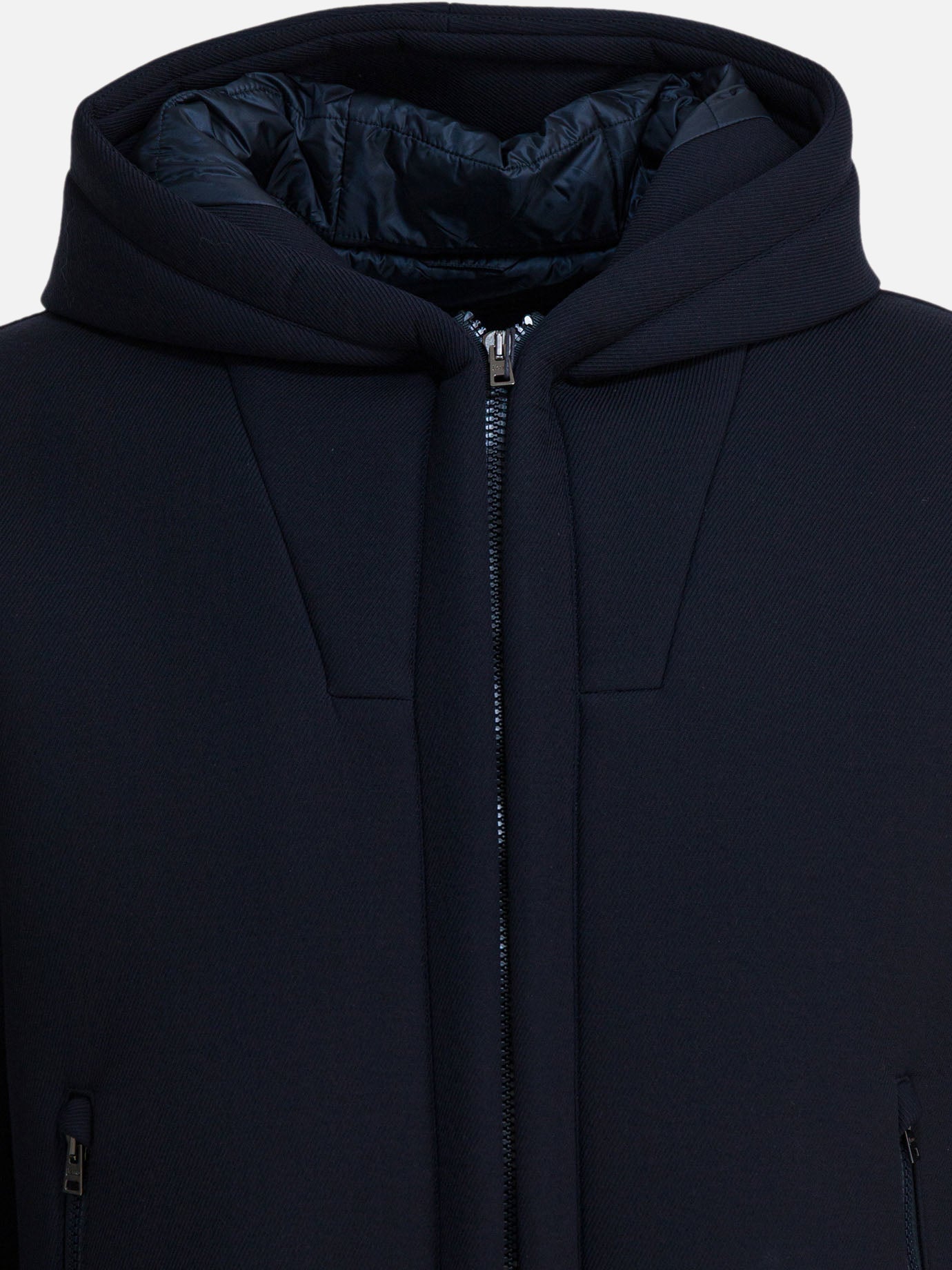 Cappotti corti Solid colour  Blu - Herno Uomo | PDP | VIETTI Online Store | Zoom-Modal_3
