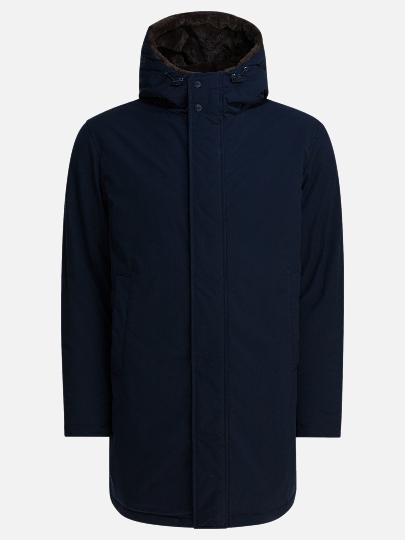 Long coats Solid colour  Blue - Herno Men | PDP | VIETTI Online Store | Zoom-Modal
