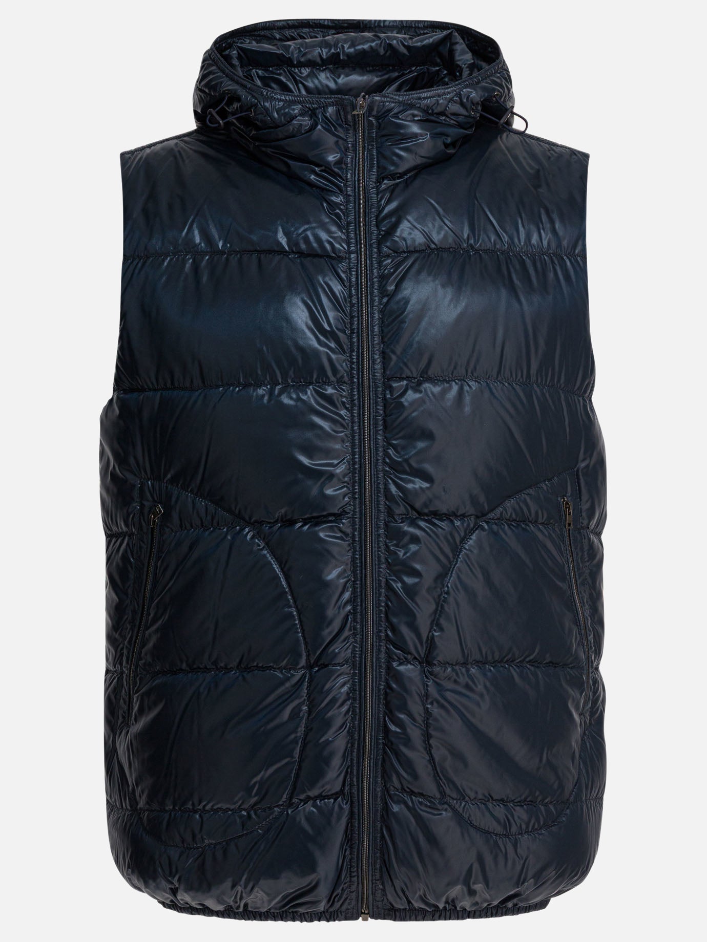 Vest jackets Solid colour  Blue - Herno Men | PDP | VIETTI Online Store | Zoom-Modal
