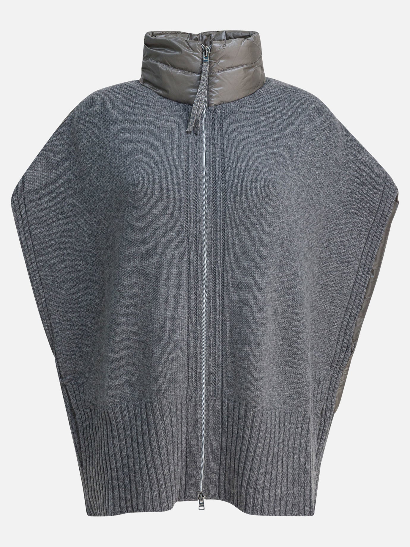 Capes Solid colour  Grey - Herno Women | PDP | VIETTI Online Store | Zoom-Modal
