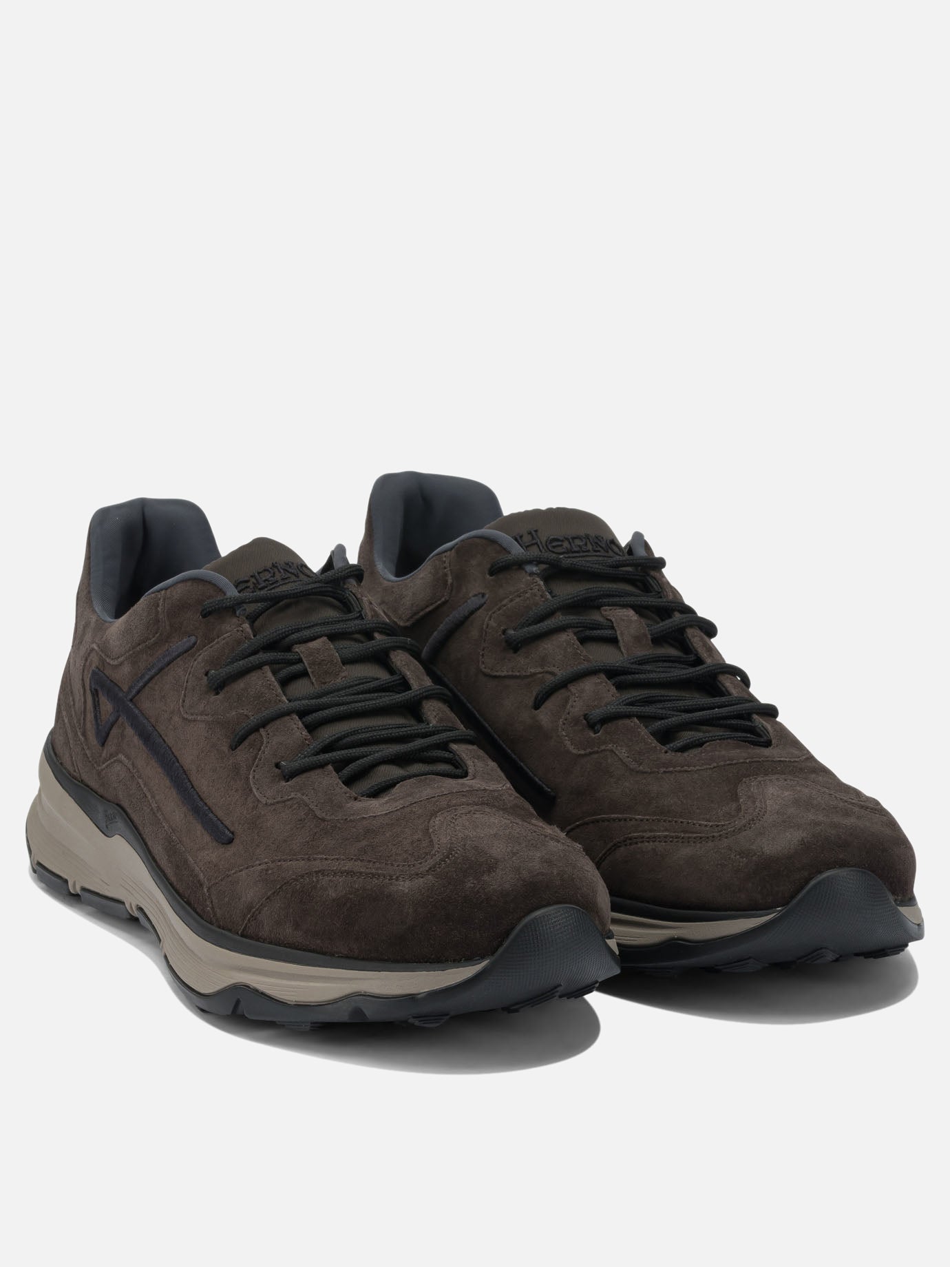 Low top sneakers 100% leather - 100% rubber  Brown - Herno Men | PDP | VIETTI Online Store | thumbnail_2