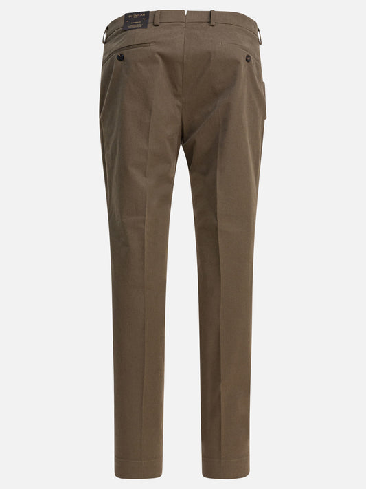 Tailored trousers Solid colour  Brown - Incotex Men | PLP | VIETTI Online Store | 2
