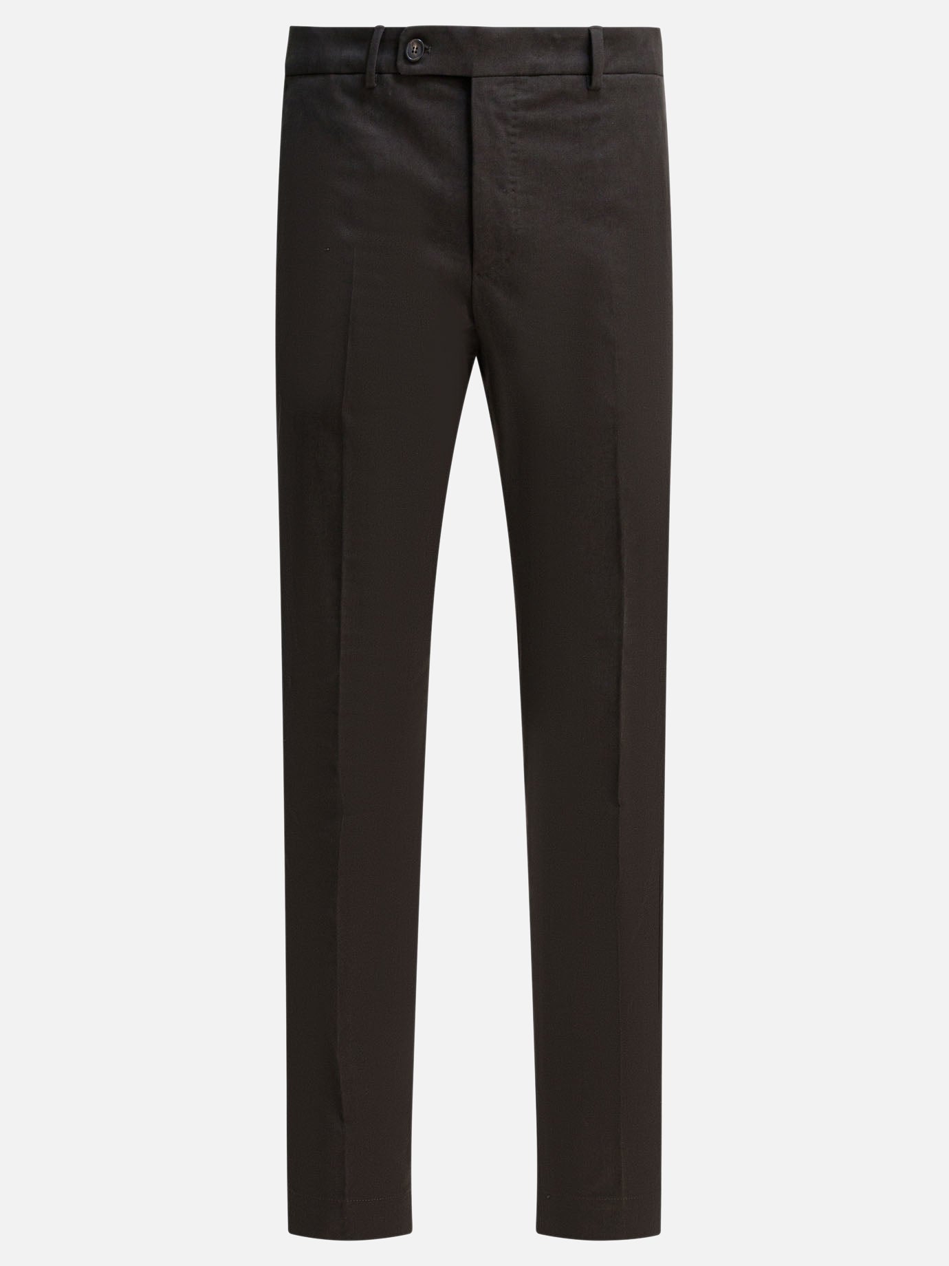 Tailored trousers Solid colour  Brown - Incotex Men | PDP | VIETTI Online Store | thumbnail