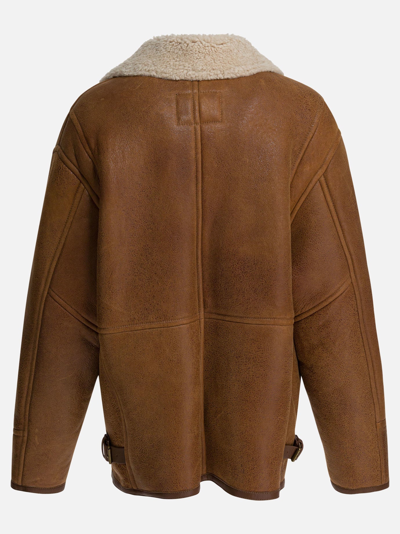 Shearling jackets Solid colour  Brown - Isabel Marant Women | PDP | VIETTI Online Store | Zoom-Modal_2
