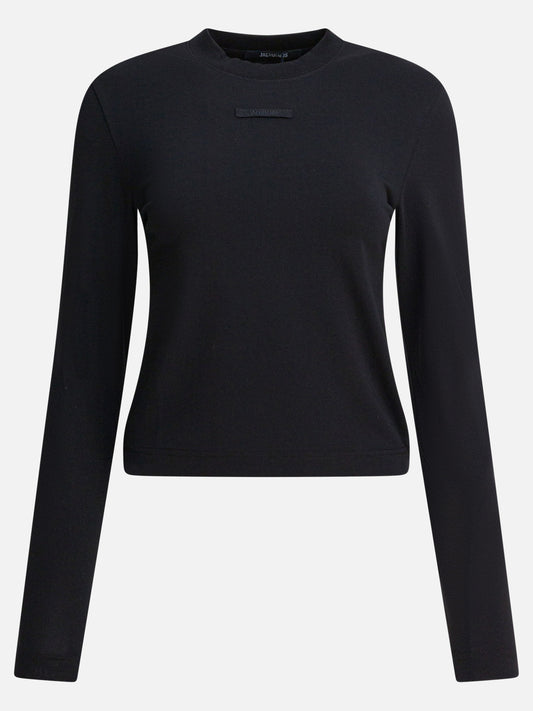 Crewneck t-shirts Logo  Black - Jacquemus Women | PLP | VIETTI Online Store 
