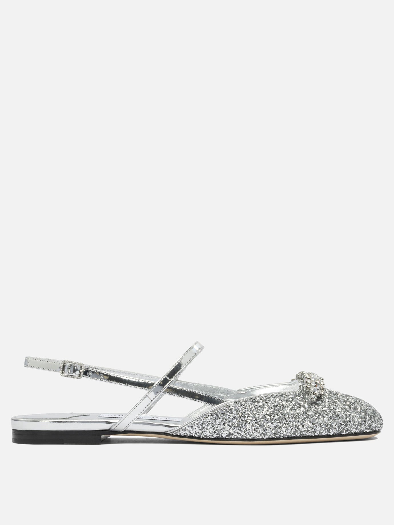 Sandali bassi 100% calf - 100% calf  Argento - Jimmy Choo Donna | PDP | VIETTI Online Store | thumbnail