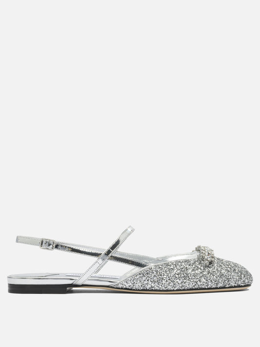 Sandali bassi 100% calf - 100% calf  Argento - Jimmy Choo Donna | PDP | VIETTI Online Store 
