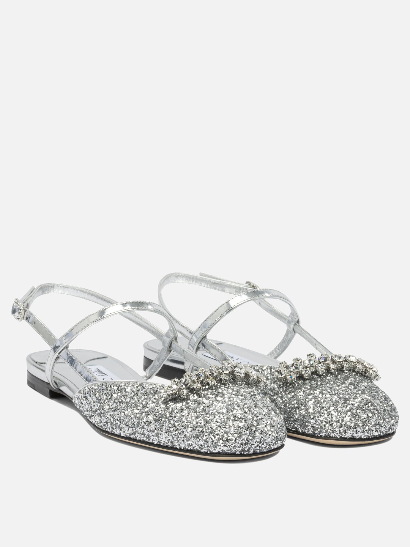 Sandali bassi 100% calf - 100% calf  Argento - Jimmy Choo Donna | PDP | VIETTI Online Store | thumbnail_2